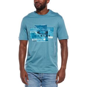 Oakley Mens Mountain Camo T-Shirt, Blue